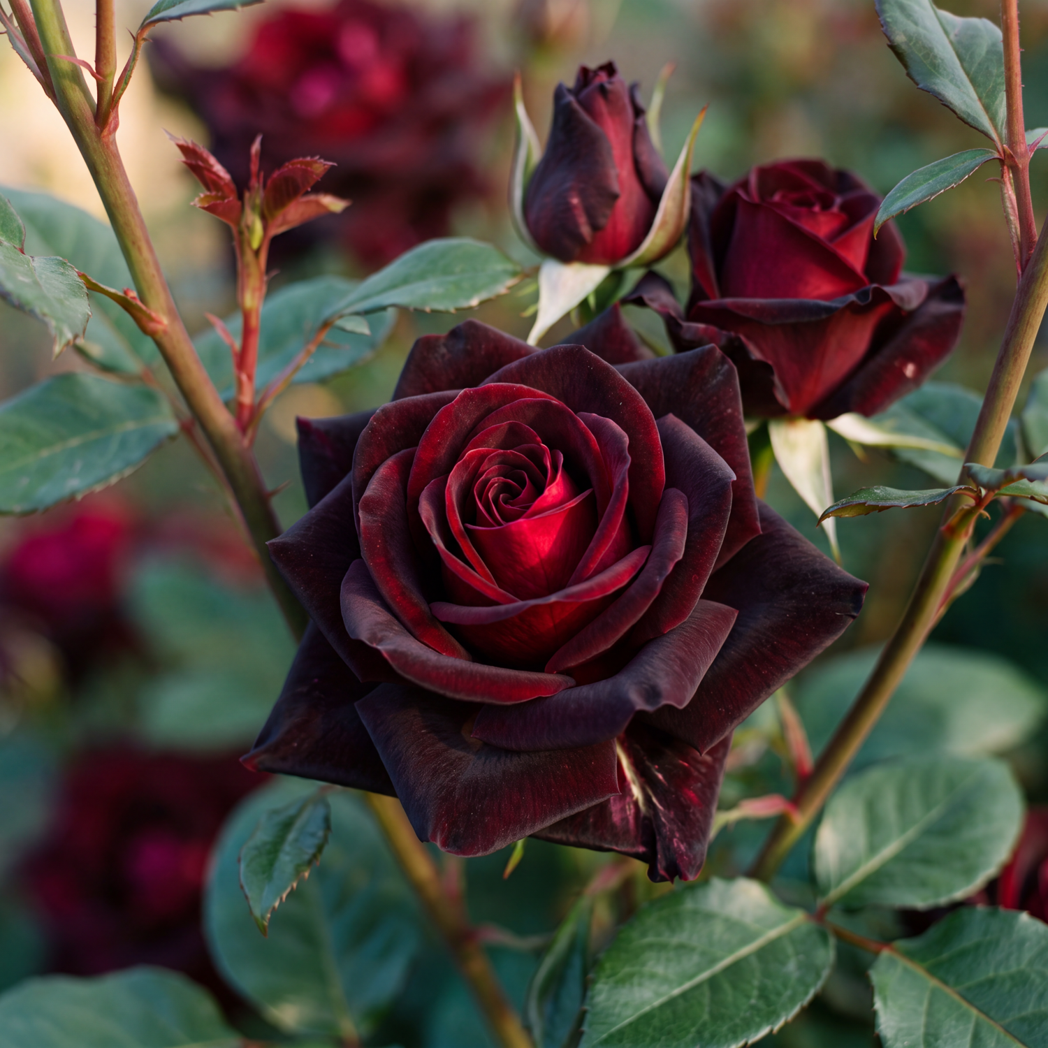 Rosier 'Black Baccara'